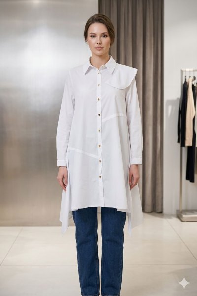 aekası femuar detaylı tunik