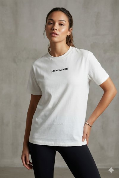 les benjamin baskılı t-shırt