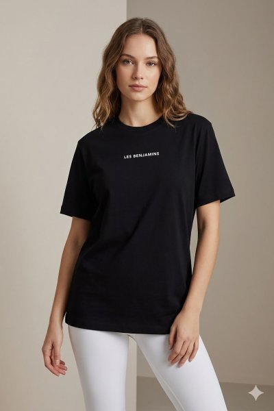 les benjamin baskılı t-shırt