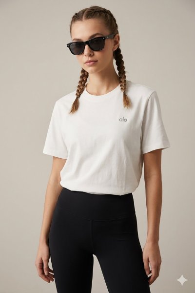 Alo Logo Detaylı  Basic Tişört