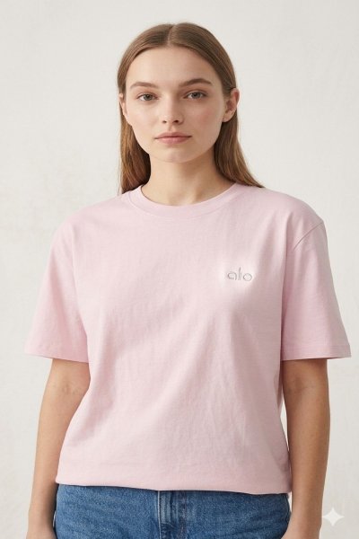 Alo Logo Detaylı  Basic Tişört