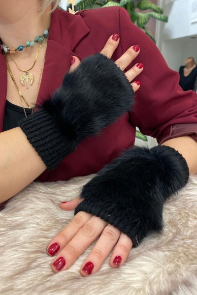 KÜRK YÜNLÜ KESİK ELDİVEN