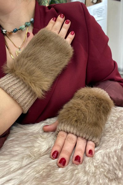 KÜRK YÜNLÜ KESİK ELDİVEN