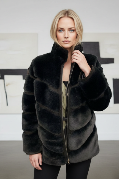 Suni Kürk Kadın Kaban