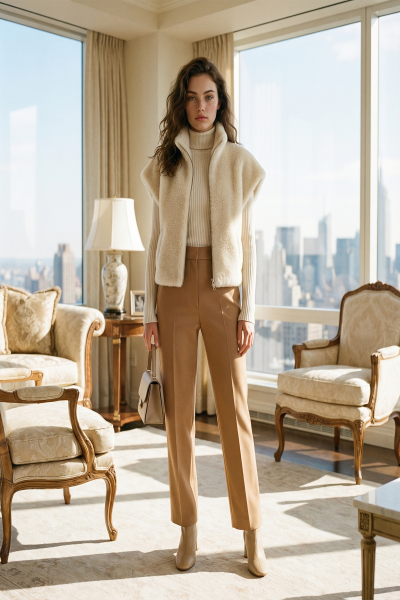 YARASA KOL SUNİ KÜRK YELEK