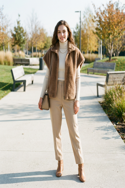 YARASA KOL SUNİ KÜRK YELEK