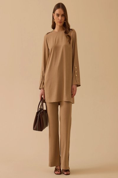 paça detaylı tam boy pantolon