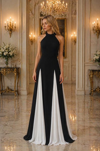 İKİ RENK ELEGANS ABİYE