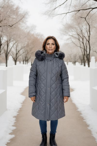 KAPŞONU KÜRK DETAYLI KAPİTONE KABAN