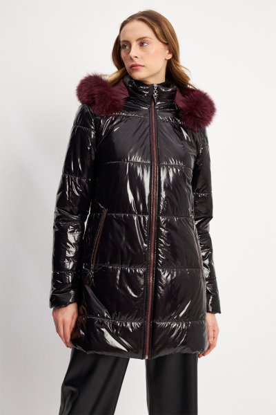 KAPŞONLU PARLAK KAPİTONE KABAN